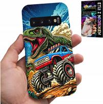 Etui Do Samsung Galaxy S10 Plus -Dinozaur W Monstertrucku Wzory Dla Dzieci