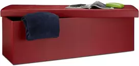 Relaxdays Laikymo suoliukas, 114x38x38 cm, dirbtinė oda