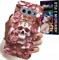 Etui Do Samsung Galaxy S10E - Kobiece, Modne Wzory, Czaszka W Róże