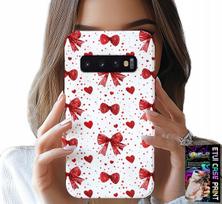 Etui Do Samsung Galaxy S10 - Czerwone Wstążki Wstążka Modne Wzory