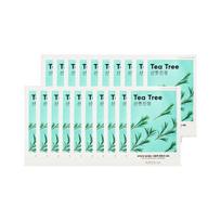 MISSHA Airy Fit Sheet Mask [Tea Tree] 19g x 20ea Set Purifying & Refreshing Facial Treatment