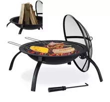 Relaxdays XL laužavietė su BBQ priedais