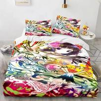3D Print Anime Kawaii Sexy Girl Comfortable Duvet Quilt Cover Pillowcase Bedding Set Children Bedroom Decoration Home Textile 135x200cm