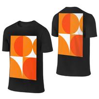100% Cotton Orange Bauhau T-Shirt Men's Double Sided T Shirt Men O-Neck Summer Shirts Tops S-6XL S įvairiaspalvis