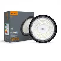 Pramoninis High Bay šviestuvas LED 100W 12000Lm 5000K IP65, VIDEX VL-HBe03-1005B – Masyvus aliuminio radiatorius aušinimui