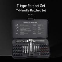 40-in-1 Multifunctional High Hardness S2 Steel Ratchet Screwdriver Set