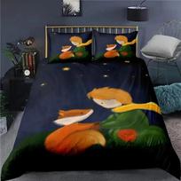 3D Print Anime Little Prince Le Petit Comfortable Duvet Cover Pillowcase Bedding Set Children Bedroom Decoration Home Textile 135x200cm