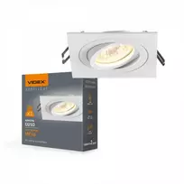 Įleidžiamas GU10 šviestuvas IP20, VIDEX VL-SPF08S-W | baltas – Stiprios montavimo spyruoklės ir patvarus korpusas