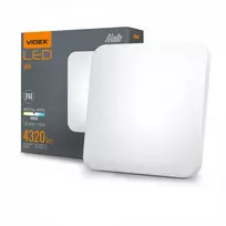 Lubinis šviestuvas Drėgmei atsparus LED plafonas 48W 4320Lm 4000K IP44, VIDEX VLE-CLS-484M | baltas – Saugi izoliacija naudojimui drėgnose patalpose