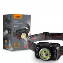 Įkraunamas galvos žibintas su judesio jutikliu LED CREE XTE 5W + COB, 410Lm 5000K, Li-ion 1800mAh, VIDEX VLF-H035C – Padidinta 410Lm galia su plačiu ir siauru šviesos srautu