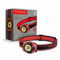 Galvos žibintas LED 100Lm 6500K, 3xAAA, TITANUM TLF-H02 – Lengvas smūgiams atsparus korpusas ir reguliuojamas elastingas galvos dirželis