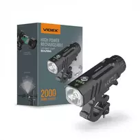 Dviračio LED žibintas Luminus SST40 20W, 2000Lm 5000K, Li-ion 21700 4000mAh (keičiamas į 18650), VIDEX VLF-BA286 – Aliuminio korpusas ir pridedamas vairo laikiklis