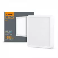 Lubinis šviestuvas Vidaus LED plafonas 18W 1850Lm 4000K IP20, VIDEX VLE-DLSS-184 – UV atsparus kupolas, kuris ilgainiui negeltonuoja