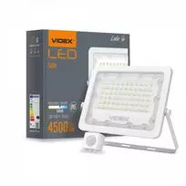 LED prožektorius su jutikliu 50W 4500Lm 5000K IP65, VIDEX VLE-F2e-505W-S | LUCA – Reguliuojamas PIR judesio jutiklis (SENS/TIME/LUX)