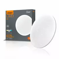 Lubinis šviestuvas Drėgmei atsparus LED plafonas 48W 4320Lm 4000K IP44, VIDEX VLE-CLR-484S | baltas – Saugi izoliacija naudojimui drėgnose patalpose