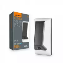 Saulės šviestuvas LED 6,4Wh 500Lm 5000K IP54, VIDEX VL-BHSO-003-S | (neutraliai balta šviesa) – 6,4Wh akumuliatorius