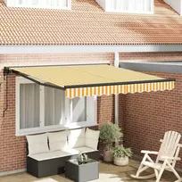 Markizės rėmas Geltona ir balta 300 x 250 cm