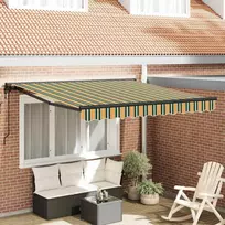 Markizės rėmas Žalia ir geltona 300 x 250 cm