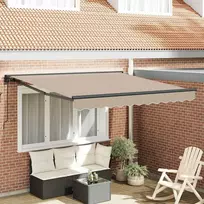 Markizės rėmas Smėlio 350 x 250 cm Poliesteris su PU danga
