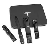 New Nail Clipper Kit Premium Stainless Steel Travel Fingernail Toenail Clipper Cutters Care Tools For Tesla Model 3 Y S X Coil