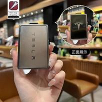for Tesla car keychain protective cover Model Y card cover Model 3 X S metal keychain remote control protective cover