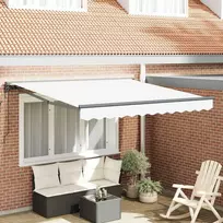 Ištraukiama markizė Balta 350x250 cm audinys 3330374