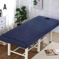 Beauty Salon Massage Bed Thick Quilted Table Fitted Full Cover Table Sheet with Hole Spa Massage Table Bed Cover Bedspread (as the picture,B-60x185cm)