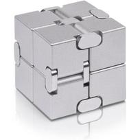 Metal Infinity Fidget Cube for Stress and Anxiety Relief/ADHD, Fidget Finger Toys Durable Sensory Gift for Adults Teens sidabras
