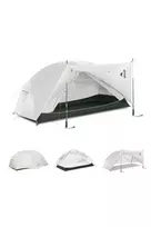 Palapinė „Mongar Pro 2 20D“ CNK2550WS037 – šviesiai pilka, „NATUREHIKE“