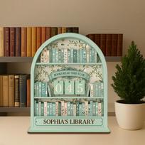 Wooden Books Read Tracker Book Lovers Gift Reading Tracker Signage Books Read This Year Reading Challenge Tracker žalia