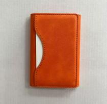 MagSafe-Compatible Tri-Fold Wallet & Stand for iPhone 12-16 oranžinė