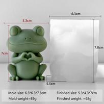 1 Pcs DIY Silicone Mold For Candle Wax Animal Figure Bulldog Frog Resin Craft Making Handmade Home Decor Gift B