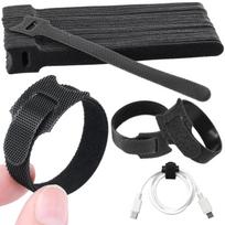 Cable tie bandset 50Velcro reusable cord organizer wiring band width 12mm150mm black