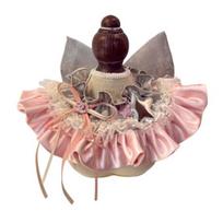 Cute Lace Cat Bib Sweet Ruffled Pet Bandana Bib Princess Style Pet Bib with Bow Stylish Neck Scarf for Cats Daily Wear Party Dress-Up One Size I