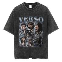 Xpdition  Vintage Graphic Washed Oversized Yk T Shirt Unisex Women Casual High Quality Oversized Cotton FeUnisex Unisex Clothing S