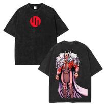 New Invincible Grand Regent Thragg Unisex Washed Shirt Summer Vintage Cotton Yk Fashion Streetwear Oversize Graphic Tshirt S