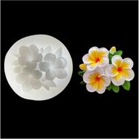 Gardenia gėlių silikoninė forma tortų kepimui dekoravimo įrankiai 3D fondant šokolado formelės Muiliniai saldainiai konditerijos įrankiai (Transparent,Egg flower) skaidri