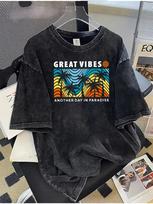 Vintage Washed Old Tshirt  Washed Old High Quality Tshirt Unisex Breathable Casual Tees  Women Clothes Yk Top  T Shirt S