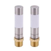 2Pcs 1/2inch Thread Washing Machine Water Hammer Arrestor Stainless Steel Water Hammer Arrestor for Garden Hose, Faucet 1