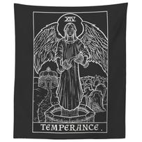 Tapestry Tarot Card Temperance Weeping Angel 75x100 juoda