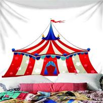 Tapestry beautiful circus tent 75x100 juoda