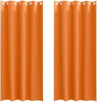 Užuolaidos su žiedais, blokuojančios šviesą 2 pcs