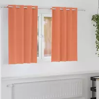 Užuolaidos su žiedais, blokuojančios šviesą 2 pcs Terakotos