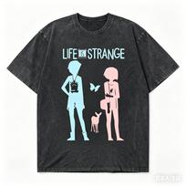 Life Is Strange Anime Lover Washed Tshirt Year round clothing personality Clothes Plus Size Unisex Streetwear high quality gift S
