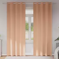 Užuolaidos su žiedais, blokuojančios šviesą 2 pcs