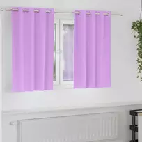 Užuolaidos su žiedais, blokuojančios šviesą 2 pcs Violetinė