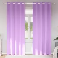 Užuolaidos su žiedais, blokuojančios šviesą 2 pcs Violetinė