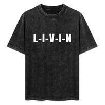 Vintage Lift Heavy Gym TShirt Acid Wash Dumbbell Fitness Graphic Tee Oversized Bodybuilding Streetwear Top for Men S
