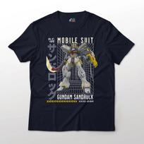 Mobile Suit Gundam Wing Anime - XXXG-0SR Sandrock Suit Graphic Art Cotton Tee S