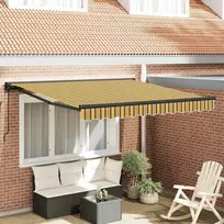 Ištraukiama markizė Spalvotas dryžius 300x250 cm audinys 3330031